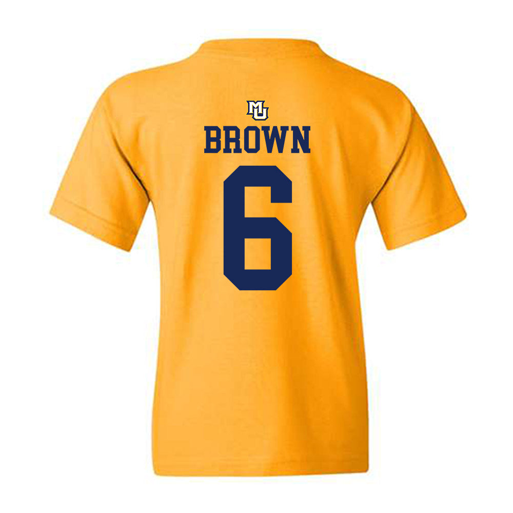 Marquette - NCAA Women's Lacrosse : Haley Brown - Replica Shersey Youth T-Shirt-1