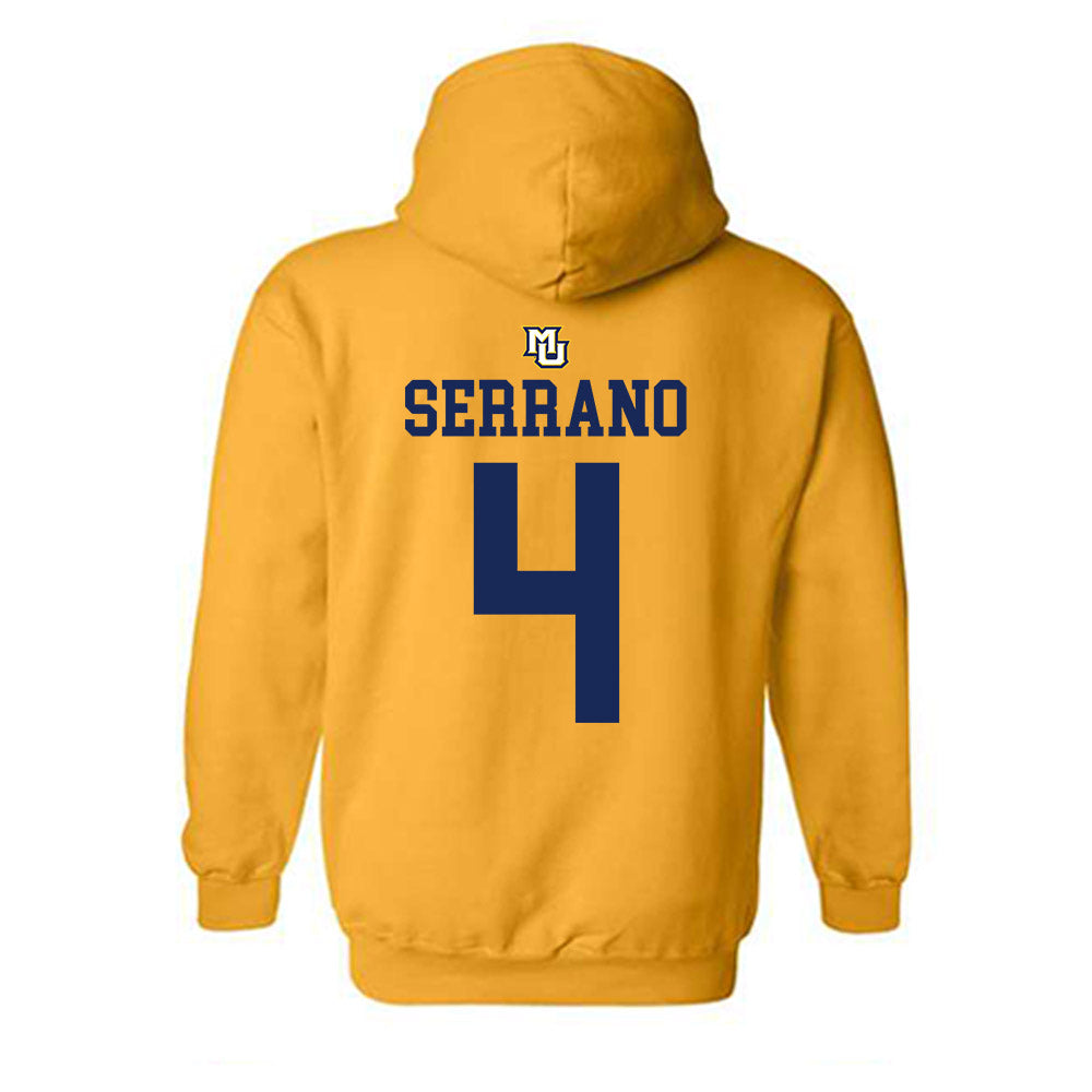 Marquette - NCAA Women's Lacrosse : Dani Serrano - Replica Shersey Hooded Sweatshirt-1