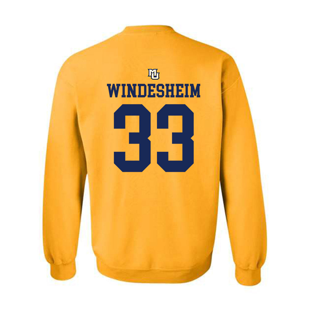 Marquette - NCAA Women's Lacrosse : Gabby Windesheim - Replica Shersey Crewneck Sweatshirt-1