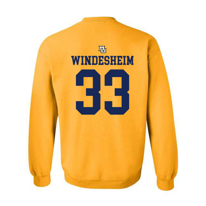 Marquette - NCAA Women's Lacrosse : Gabby Windesheim - Replica Shersey Crewneck Sweatshirt-1