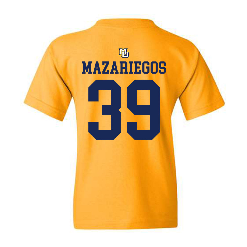 Marquette - NCAA Women's Lacrosse : Sofia Grace Mazariegos - Replica Shersey Youth T-Shirt