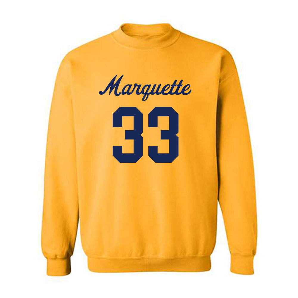 Marquette - NCAA Women's Lacrosse : Gabby Windesheim - Replica Shersey Crewneck Sweatshirt-0