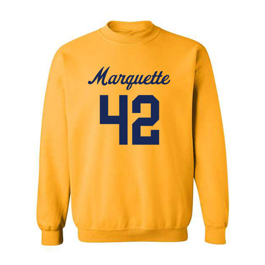 Marquette - NCAA Women's Lacrosse : Annabel Carlin - Replica Shersey Crewneck Sweatshirt-0