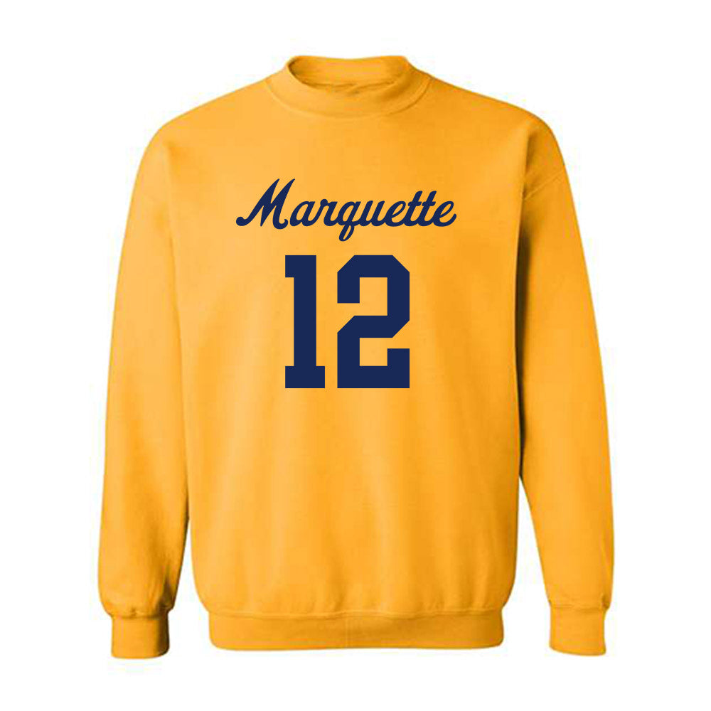 Marquette - NCAA Women's Lacrosse : Ella Mautz - Replica Shersey Crewneck Sweatshirt-0