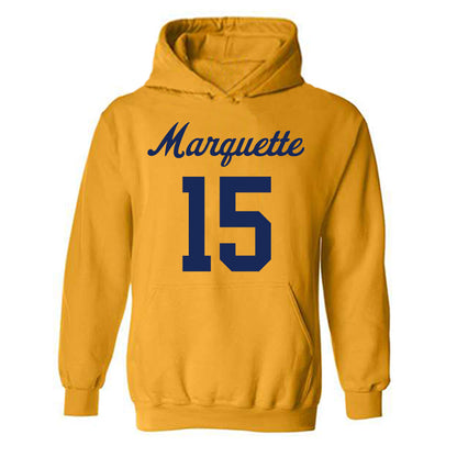 Marquette - NCAA Women's Lacrosse : Mckenna Farrell - Replica Shersey Hooded Sweatshirt