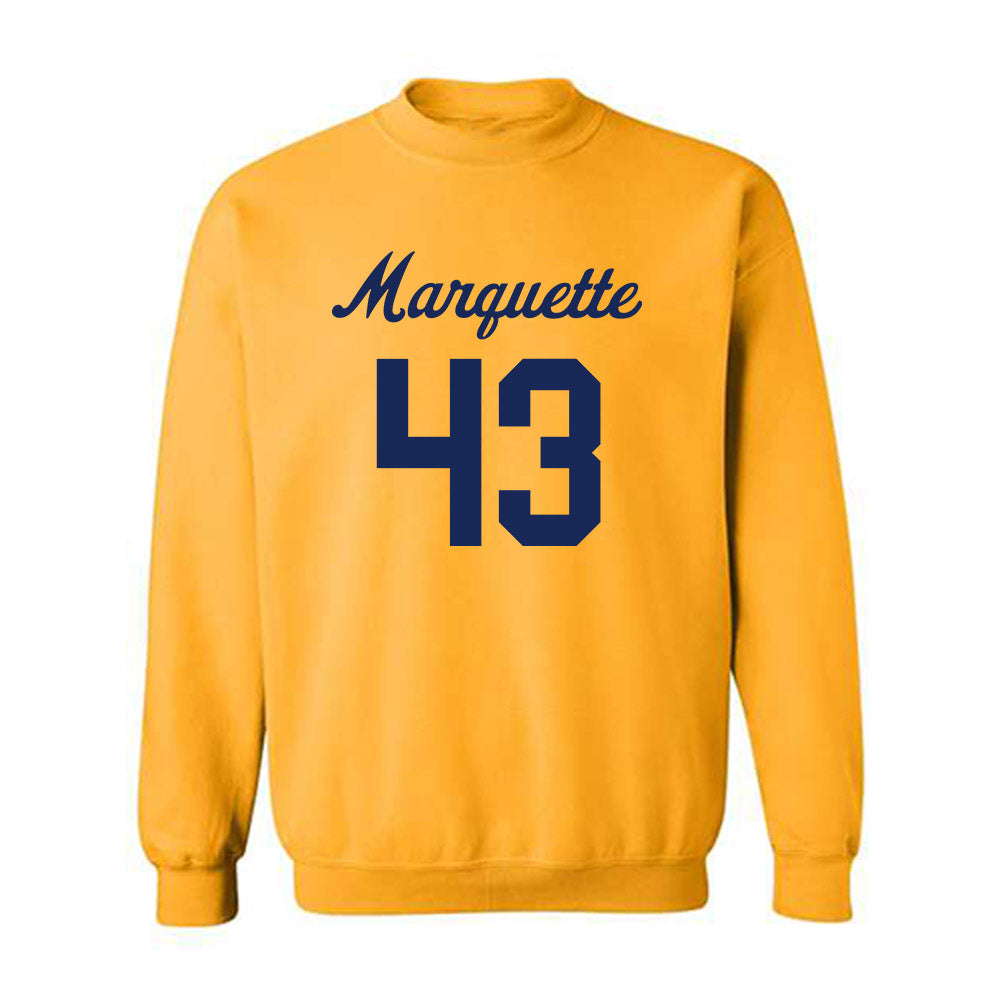 Marquette - NCAA Women's Lacrosse : Gabbi Perino - Replica Shersey Crewneck Sweatshirt-0