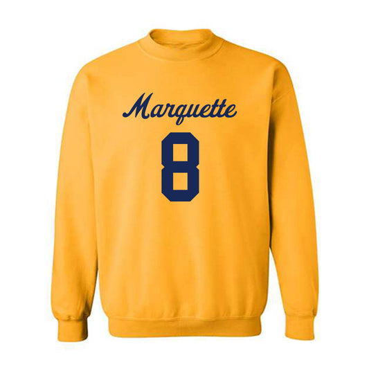 Marquette - NCAA Women's Lacrosse : Julia Evens - Replica Shersey Crewneck Sweatshirt