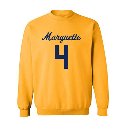 Marquette - NCAA Women's Lacrosse : Dani Serrano - Replica Shersey Crewneck Sweatshirt-0