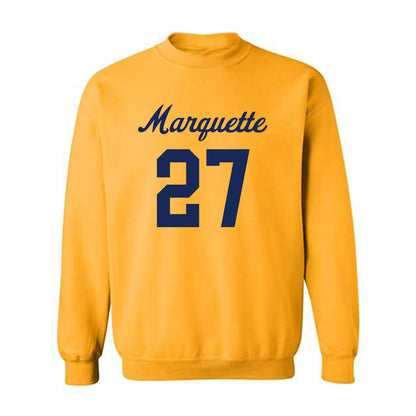 Marquette - NCAA Women's Lacrosse : Jillian Howell - Replica Shersey Crewneck Sweatshirt-0