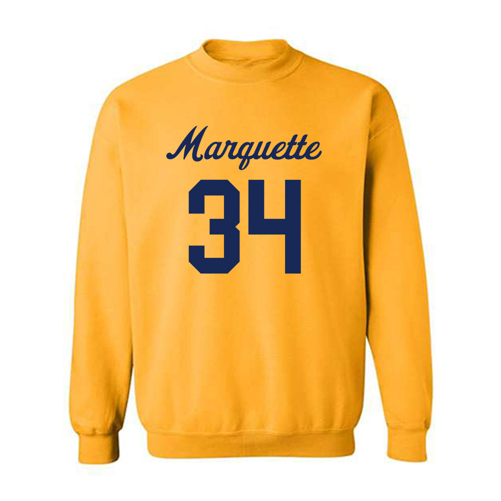Marquette - NCAA Women's Lacrosse : Emily Couri - Replica Shersey Crewneck Sweatshirt-0