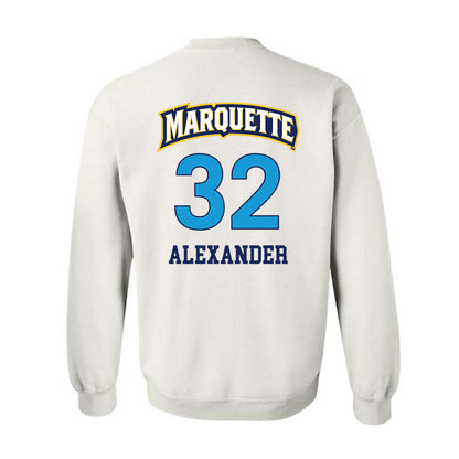 Marquette - NCAA Women's Lacrosse : Taylor Alexander - Replica Shersey Crewneck Sweatshirt