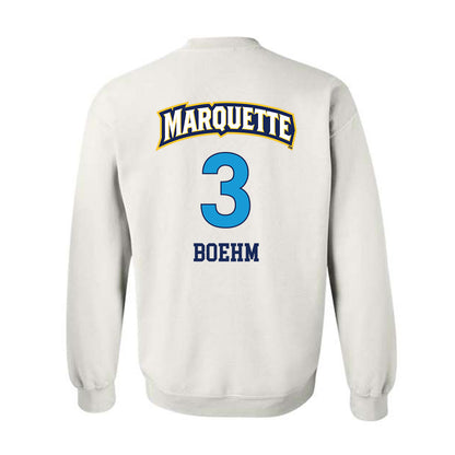 Marquette - NCAA Women's Lacrosse : Tessa Boehm - Replica Shersey Crewneck Sweatshirt-1
