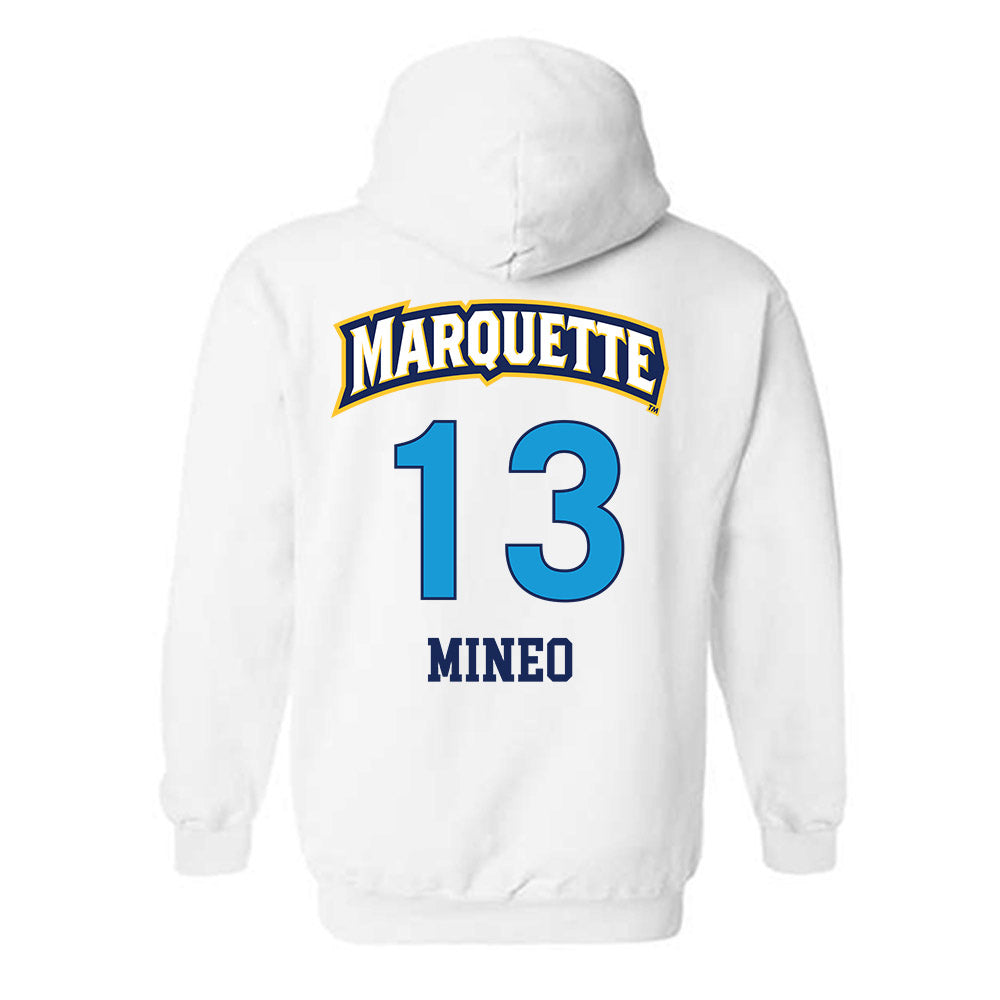 Marquette - NCAA Women's Lacrosse : Lucy Mineo - Replica Shersey Hooded Sweatshirt