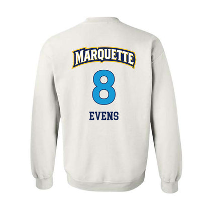 Marquette - NCAA Women's Lacrosse : Julia Evens - Replica Shersey Crewneck Sweatshirt