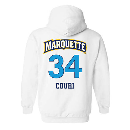Marquette - NCAA Women's Lacrosse : Emily Couri - Replica Shersey Hooded Sweatshirt-1