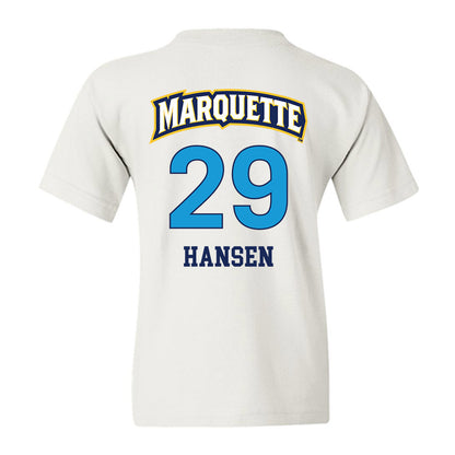 Marquette - NCAA Women's Lacrosse : Megan Hansen - Replica Shersey Youth T-Shirt-1