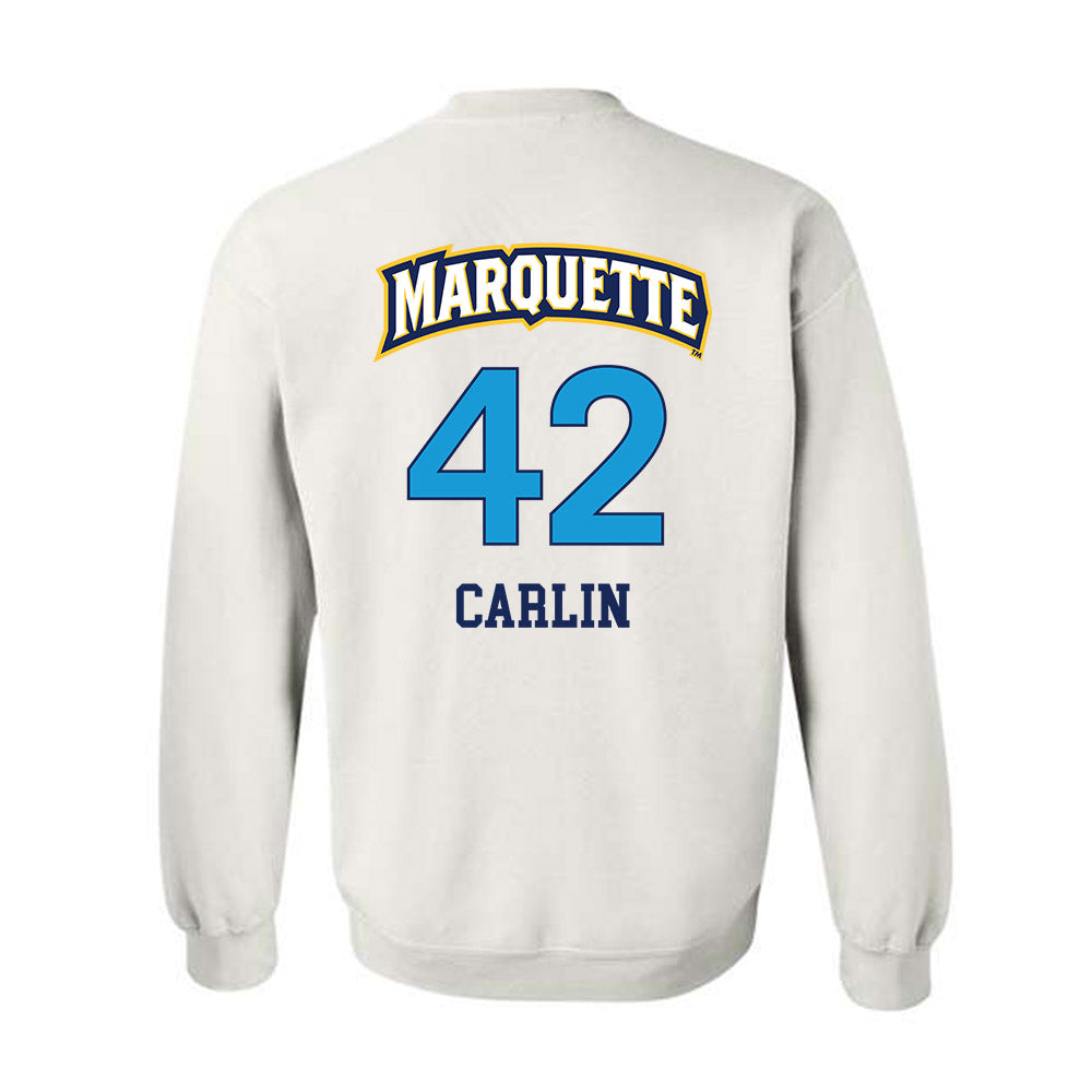Marquette - NCAA Women's Lacrosse : Annabel Carlin - Replica Shersey Crewneck Sweatshirt-1