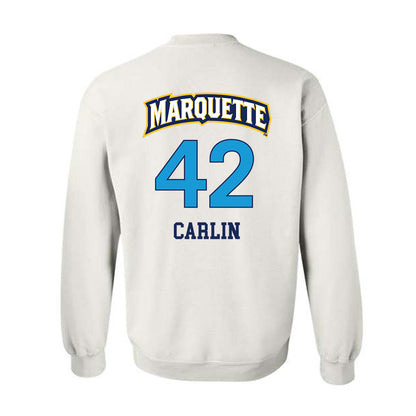 Marquette - NCAA Women's Lacrosse : Annabel Carlin - Replica Shersey Crewneck Sweatshirt-1