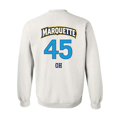 Marquette - NCAA Women's Lacrosse : Mia Oh - Replica Shersey Crewneck Sweatshirt-1