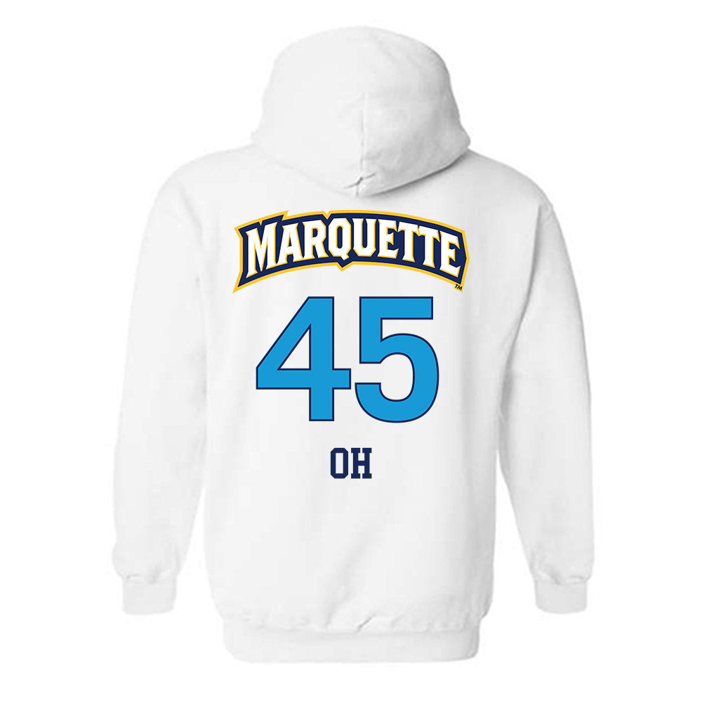 Marquette - NCAA Women's Lacrosse : Mia Oh - Replica Shersey Hooded Sweatshirt-1
