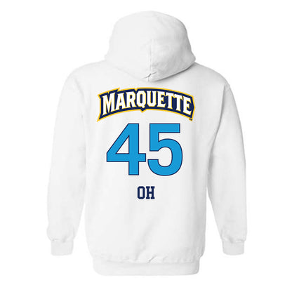 Marquette - NCAA Women's Lacrosse : Mia Oh - Replica Shersey Hooded Sweatshirt-1