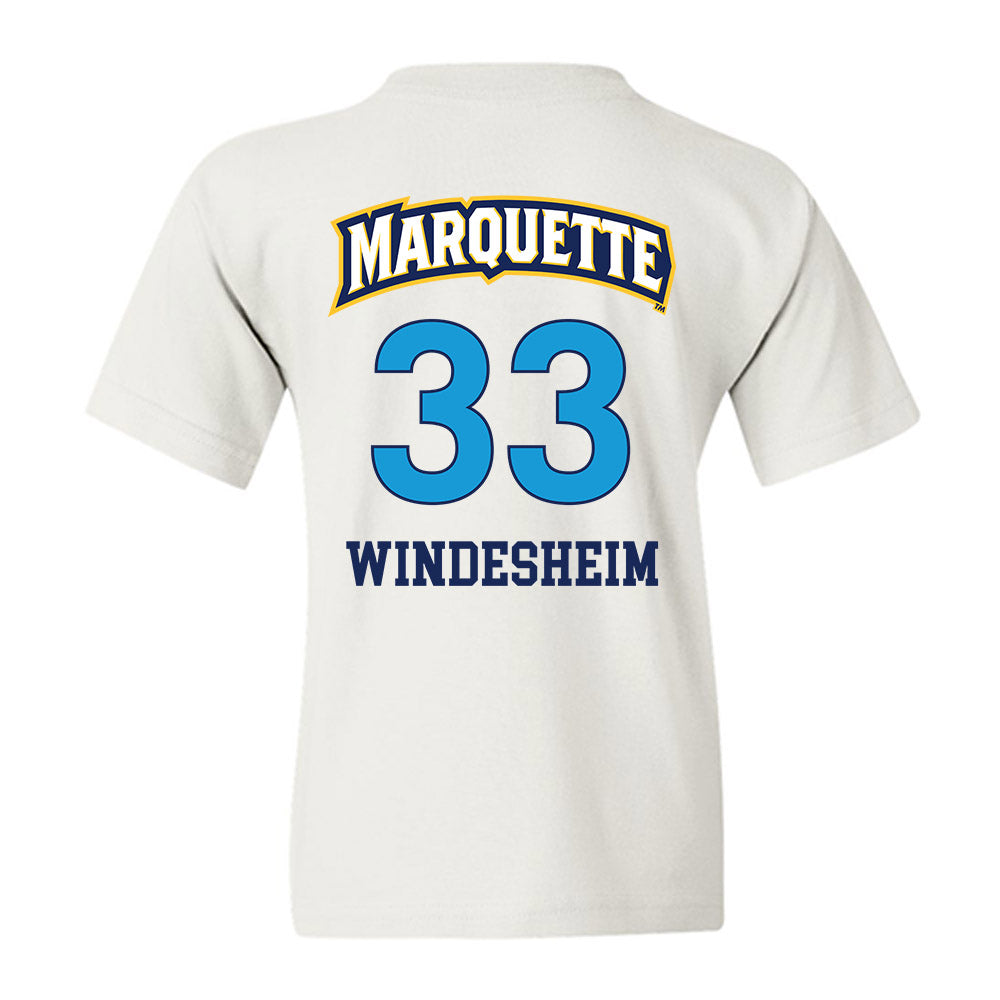 Marquette - NCAA Women's Lacrosse : Gabby Windesheim - Replica Shersey Youth T-Shirt-1