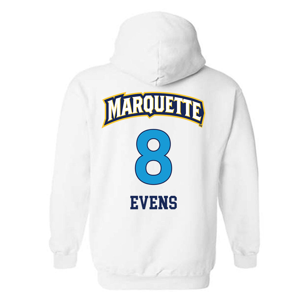 Marquette - NCAA Women's Lacrosse : Julia Evens - Replica Shersey Hooded Sweatshirt