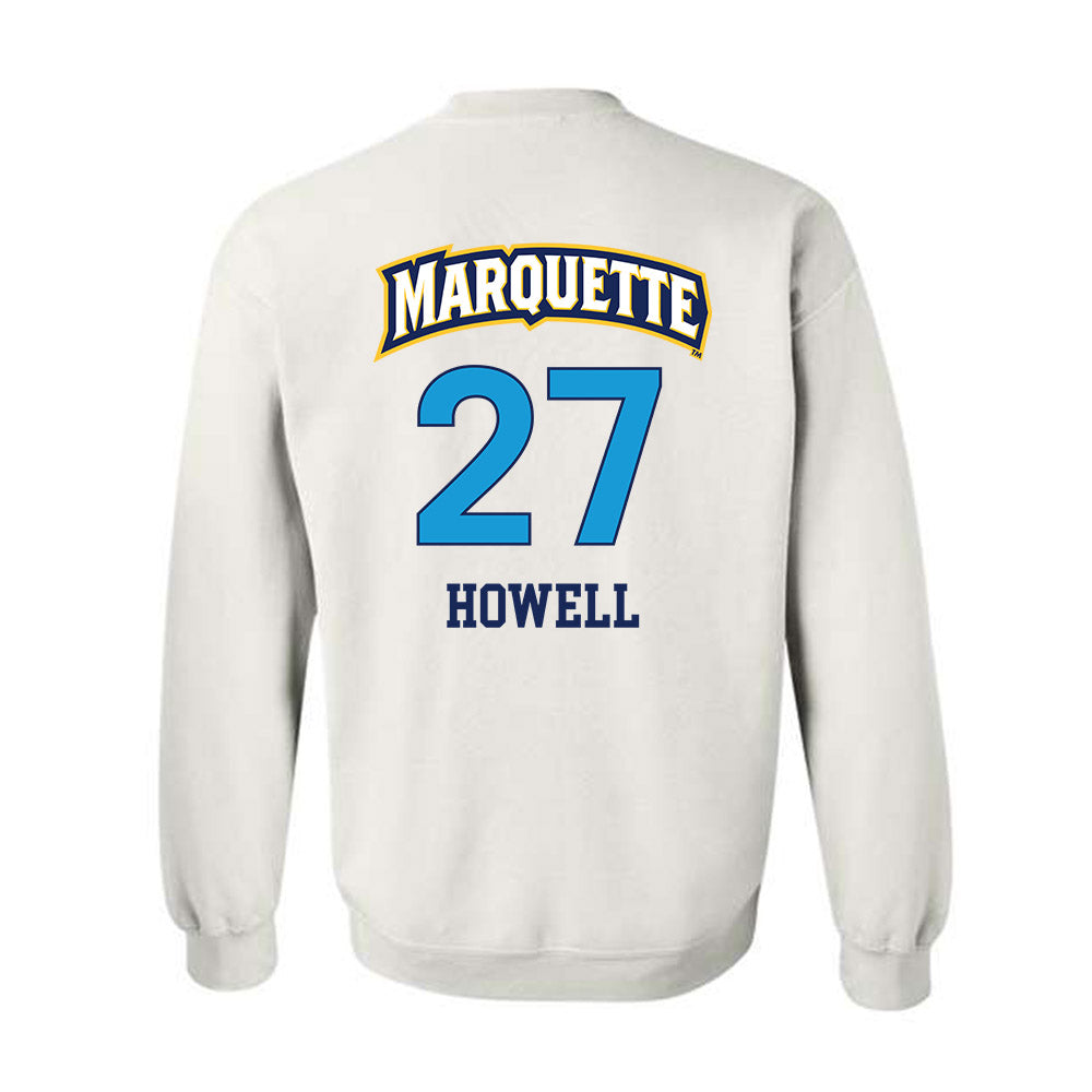 Marquette - NCAA Women's Lacrosse : Jillian Howell - Replica Shersey Crewneck Sweatshirt-1