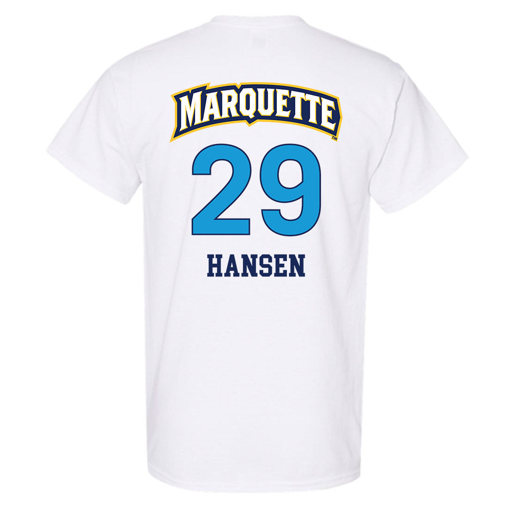 Marquette - NCAA Women's Lacrosse : Megan Hansen - Replica Shersey T-Shirt-1