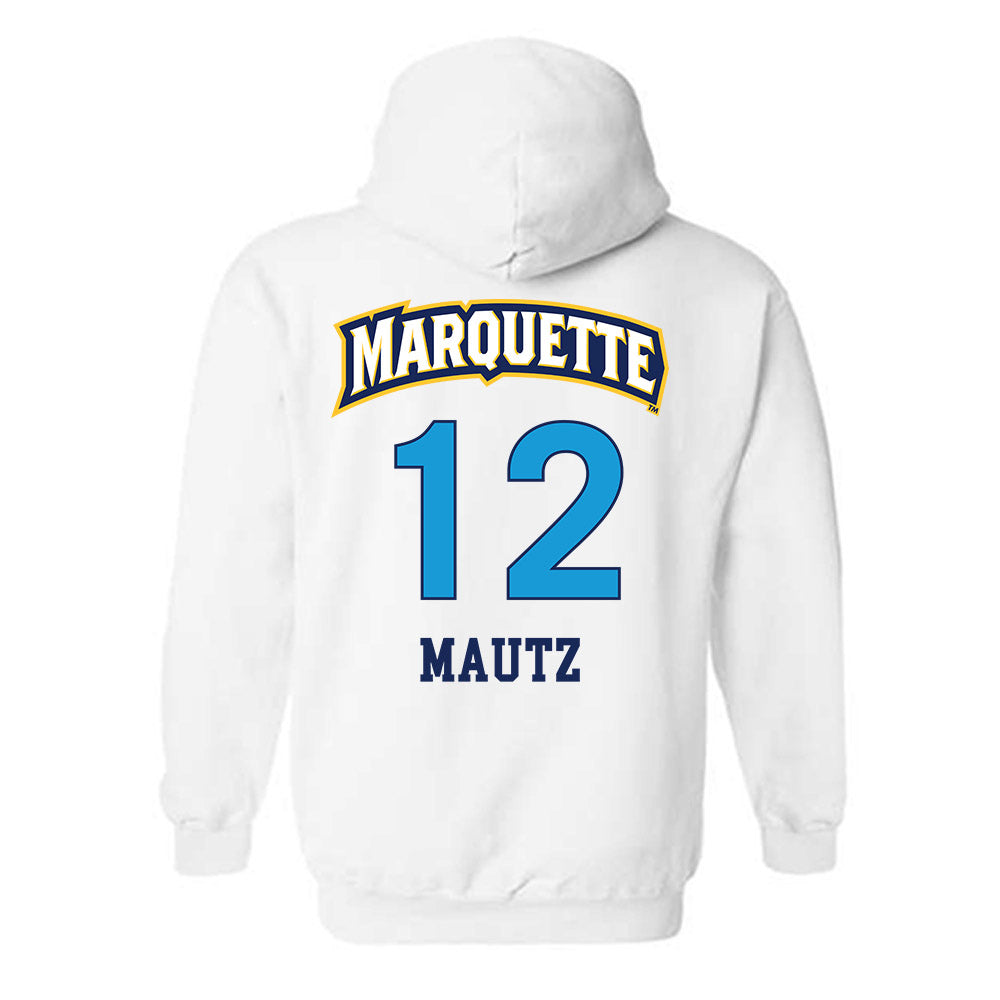 Marquette - NCAA Women's Lacrosse : Ella Mautz - Replica Shersey Hooded Sweatshirt-1