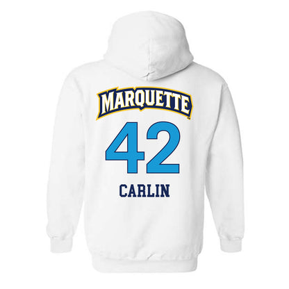 Marquette - NCAA Women's Lacrosse : Annabel Carlin - Replica Shersey Hooded Sweatshirt-1