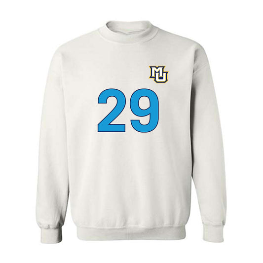 Marquette - NCAA Women's Lacrosse : Megan Hansen - Replica Shersey Crewneck Sweatshirt-0
