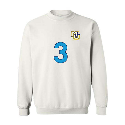 Marquette - NCAA Women's Lacrosse : Tessa Boehm - Replica Shersey Crewneck Sweatshirt-0