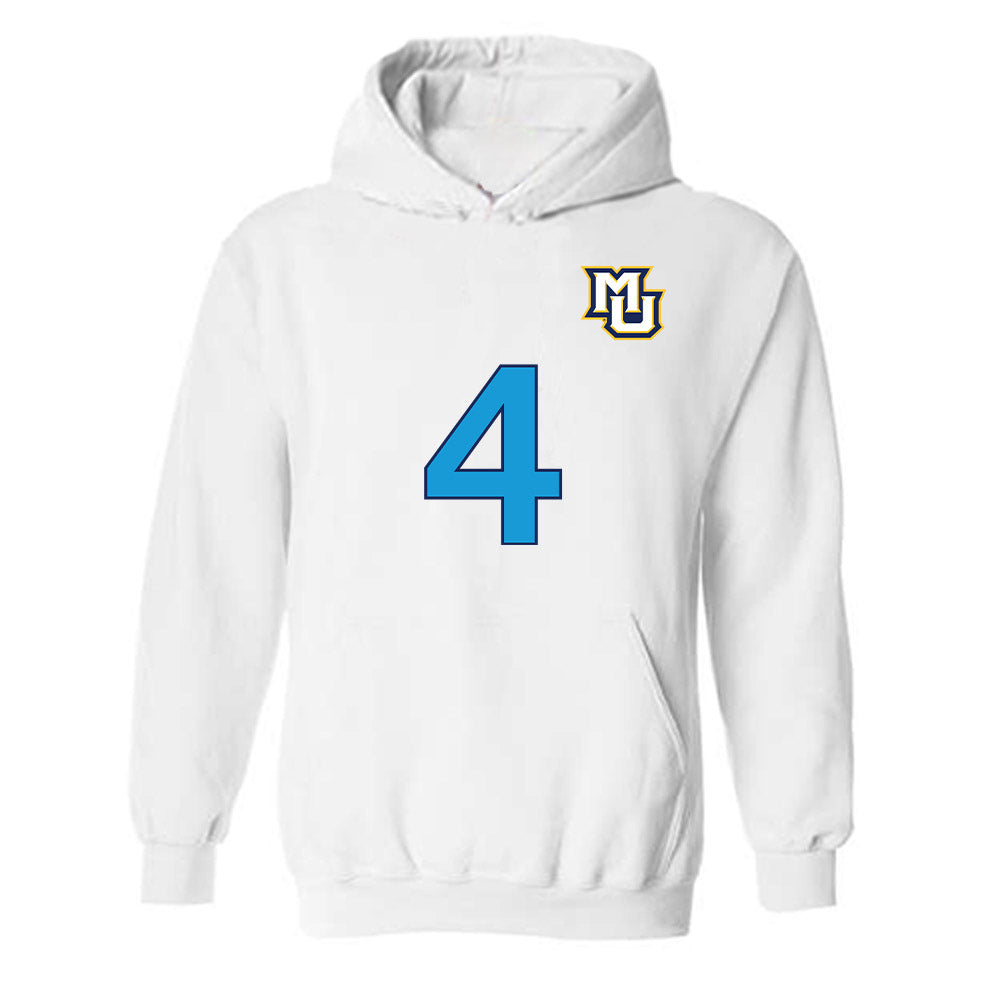 Marquette - NCAA Women's Lacrosse : Dani Serrano - Replica Shersey Hooded Sweatshirt-0