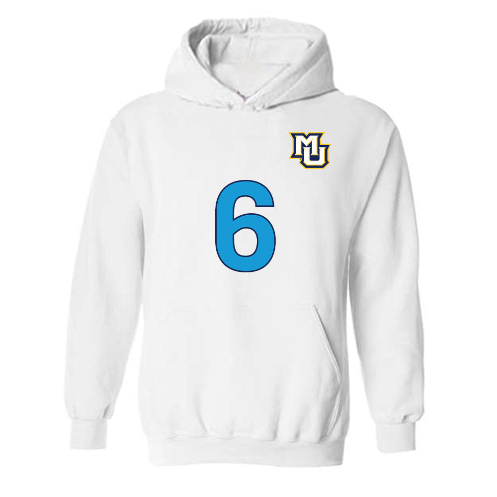 Marquette - NCAA Women's Lacrosse : Haley Brown - Replica Shersey Hooded Sweatshirt-0