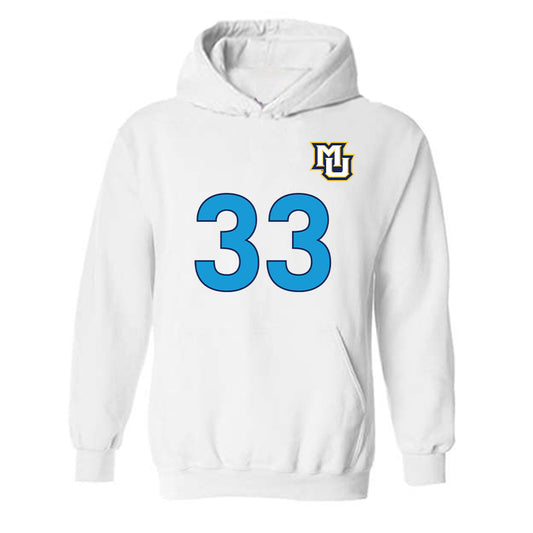 Marquette - NCAA Women's Lacrosse : Gabby Windesheim - Replica Shersey Hooded Sweatshirt-0