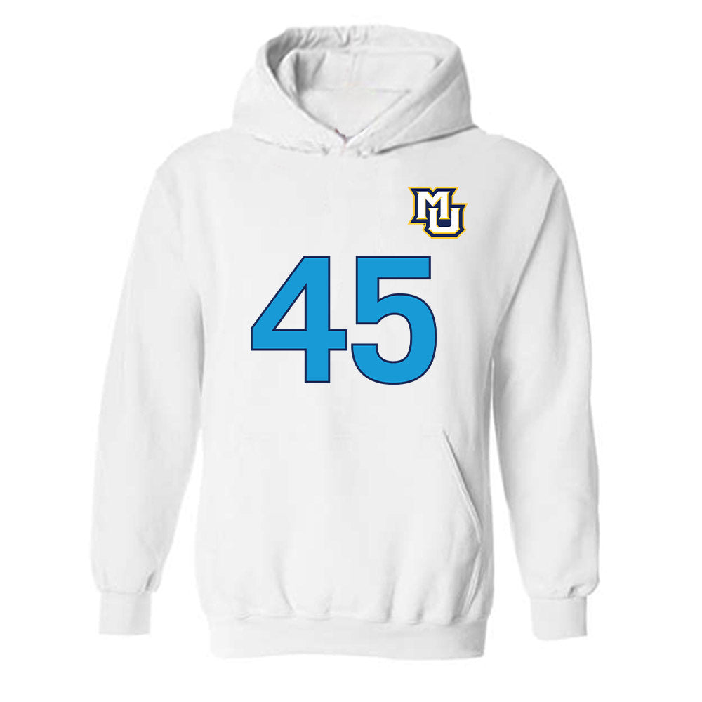 Marquette - NCAA Women's Lacrosse : Mia Oh - Replica Shersey Hooded Sweatshirt-0