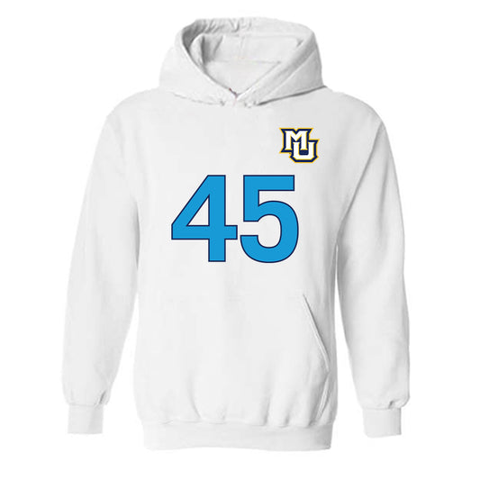 Marquette - NCAA Women's Lacrosse : Mia Oh - Replica Shersey Hooded Sweatshirt-0