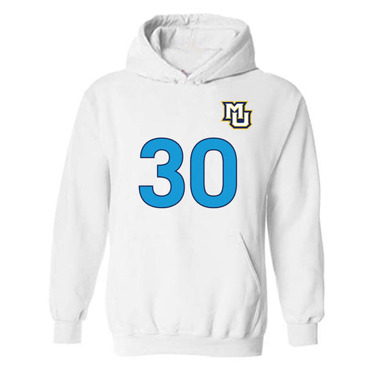 Marquette - NCAA Women's Lacrosse : Abigail Brackett - Replica Shersey Hooded Sweatshirt