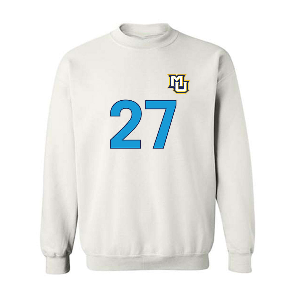 Marquette - NCAA Women's Lacrosse : Jillian Howell - Replica Shersey Crewneck Sweatshirt-0