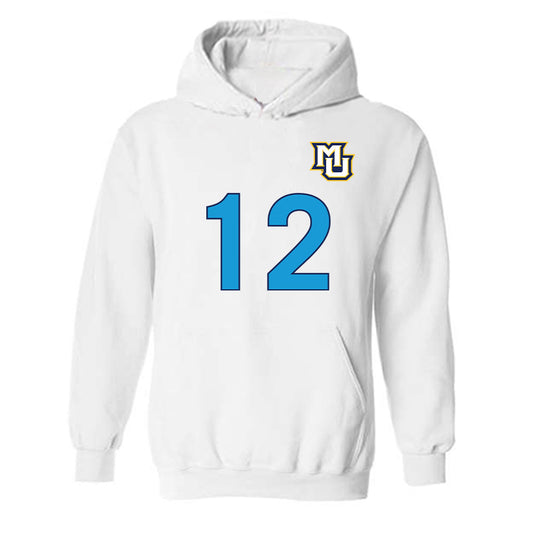 Marquette - NCAA Women's Lacrosse : Ella Mautz - Replica Shersey Hooded Sweatshirt-0
