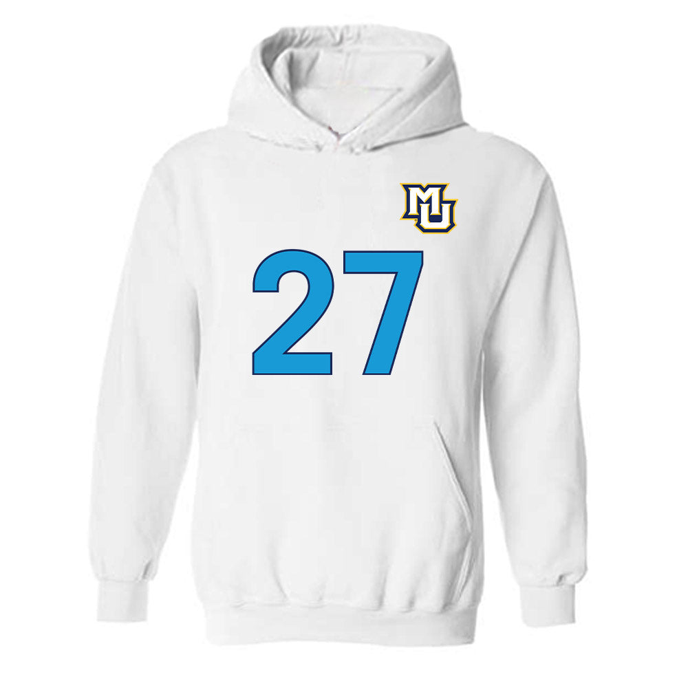 Marquette - NCAA Women's Lacrosse : Jillian Howell - Replica Shersey Hooded Sweatshirt-0