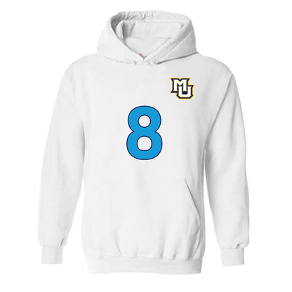 Marquette - NCAA Women's Lacrosse : Julia Evens - Replica Shersey Hooded Sweatshirt