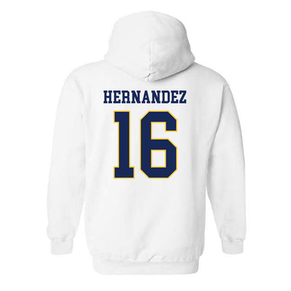 Marquette - NCAA Women's Soccer : Olivia Hernandez - Replica Shersey Hooded Sweatshirt-1
