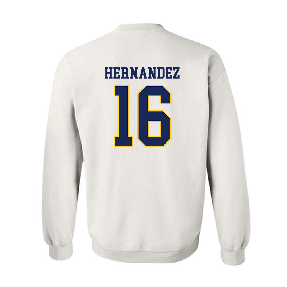Marquette - NCAA Women's Soccer : Olivia Hernandez - Replica Shersey Crewneck Sweatshirt-1