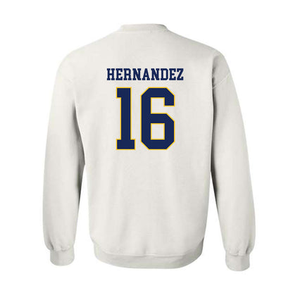 Marquette - NCAA Women's Soccer : Olivia Hernandez - Replica Shersey Crewneck Sweatshirt-1