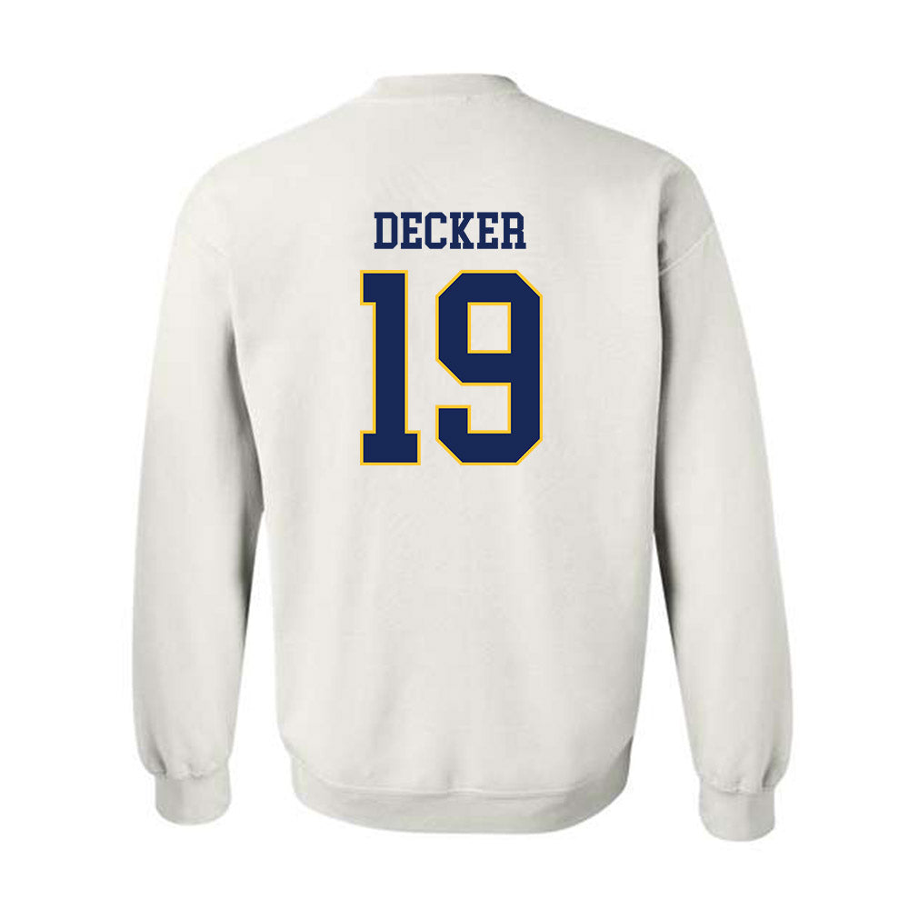 Marquette - NCAA Women's Soccer : Meg Decker - Replica Shersey Crewneck Sweatshirt-1