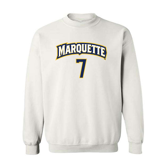 Marquette - NCAA Women's Soccer : Kiara Clarke - Replica Shersey Crewneck Sweatshirt