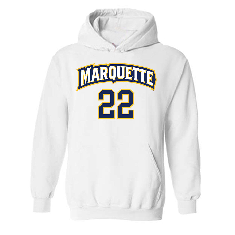 Marquette - NCAA Women's Soccer : Carisma Rosales - Replica Shersey Hooded Sweatshirt