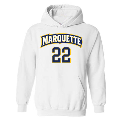 Marquette - NCAA Women's Soccer : Carisma Rosales - Replica Shersey Hooded Sweatshirt